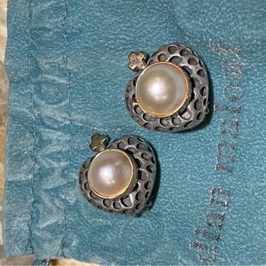 Dian Malouf pearl earrings